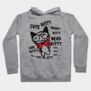 Cute, Smart, & Nerd Kitty Hoodie